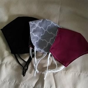 NWOT Masks bundle, reversible with adjustable ties